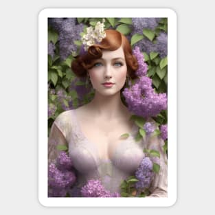 Lady Lilac Sticker
